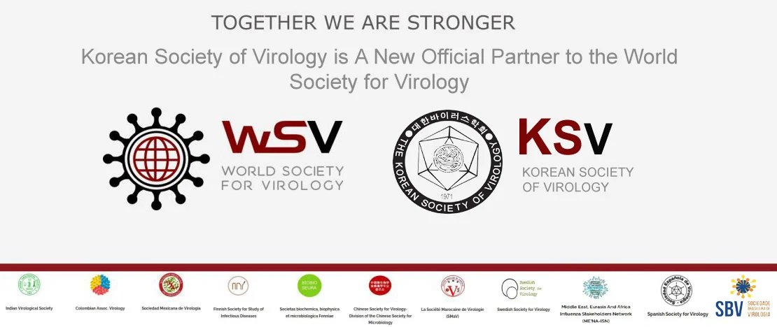The Korean Society of Virology is an Official Partner of the World Society for Virology